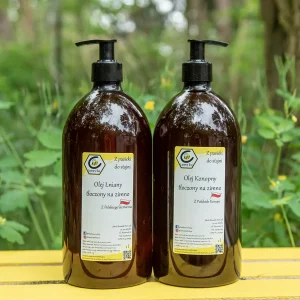 Olej Lniany Tłoczony na Zimno z Polskiego Siemienia!